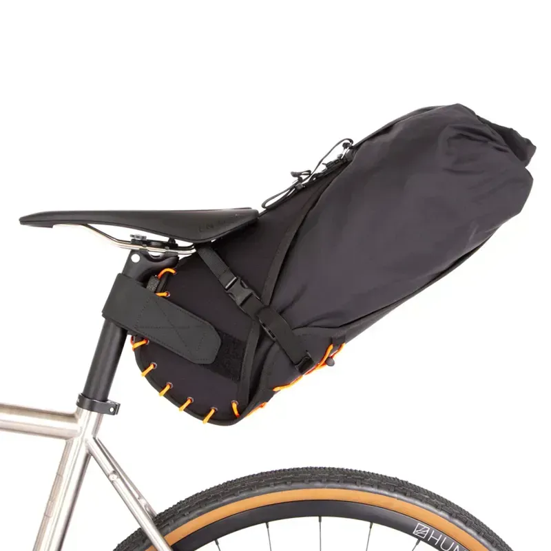 Restrap 14l Saddle Bag in Black/Orange-2