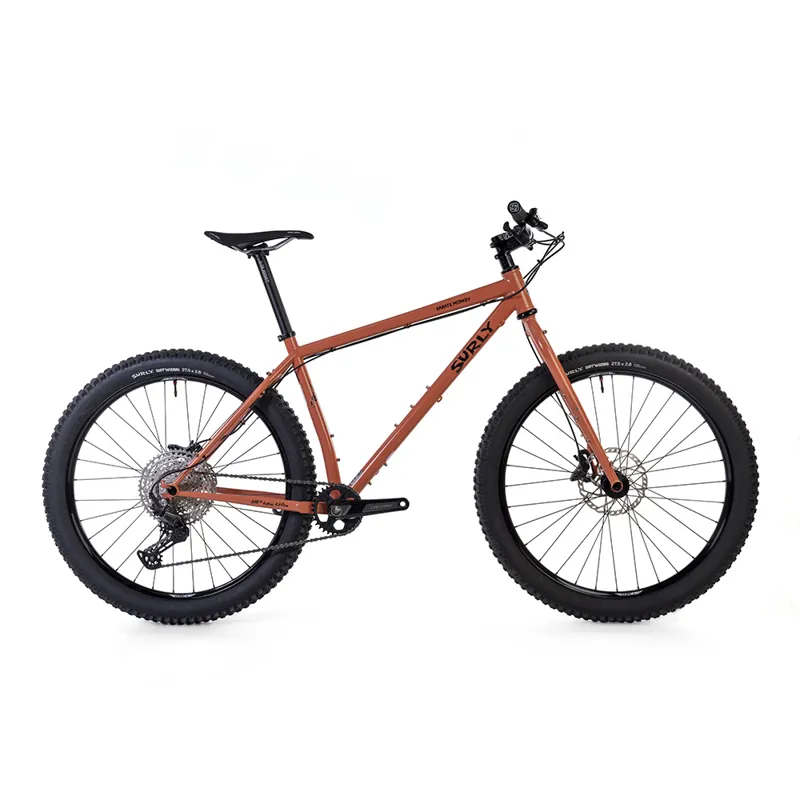 Surly Karate Monkey 27.5+ Bike Deore in Peach Salmon Sundae