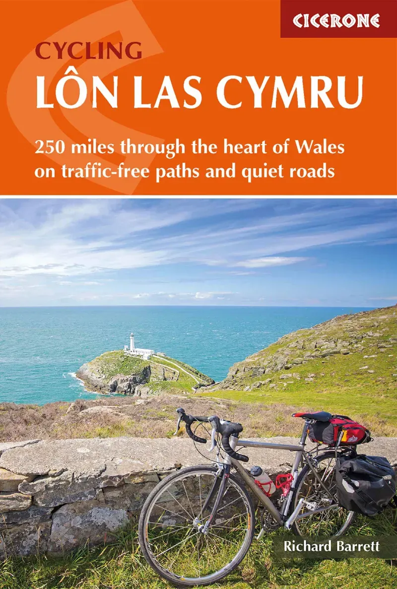 Cicerone Press Cycling Lon Las Cymru in Orange