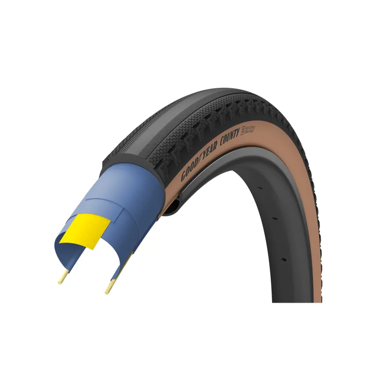 Goodyear County All Terrain Tubeless Tyre in Black or Tan-1