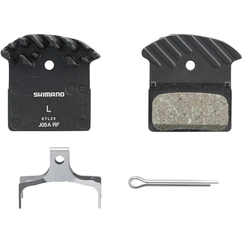 Shimano J05A Resin Brake Pads Alloy Back With Fin Black one size