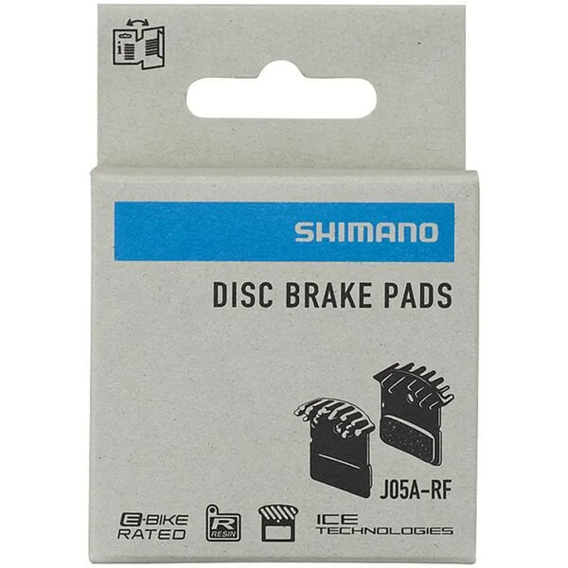 Shimano J05A Resin Brake Pads Alloy Back With Fin Black one size-1