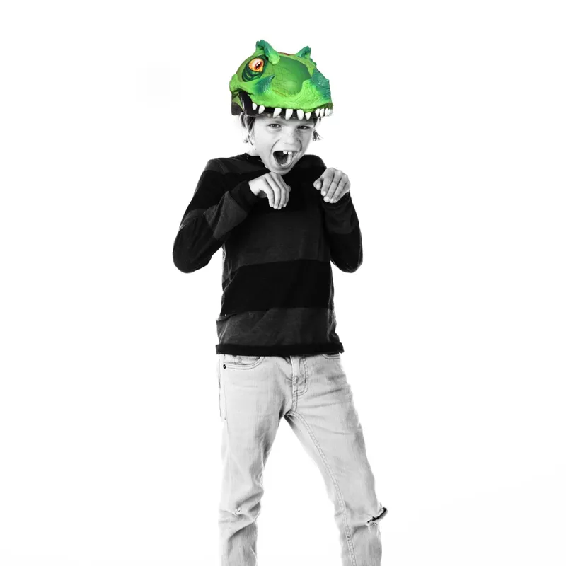 C-Preme Raskullz T-Rex Awesome Kid's Helmet in Green - 5-8 years 50-54 cm-5