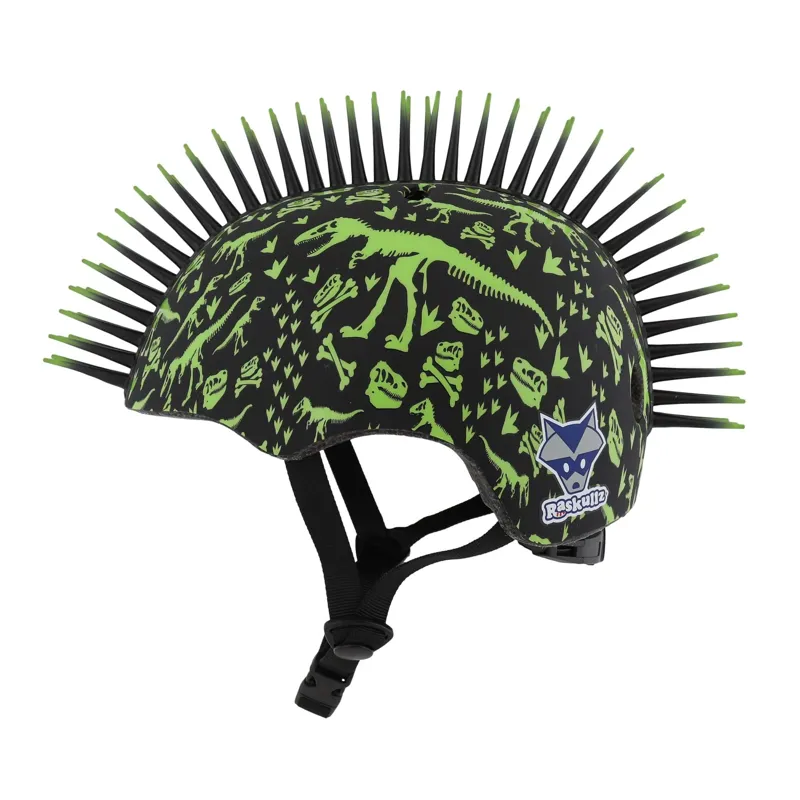C-Preme Raskullz FS FIT SYSTEM T-Rex Bonez Mohawk Toddler's Helmet in Green - 3-5 years 48-52 cm-1