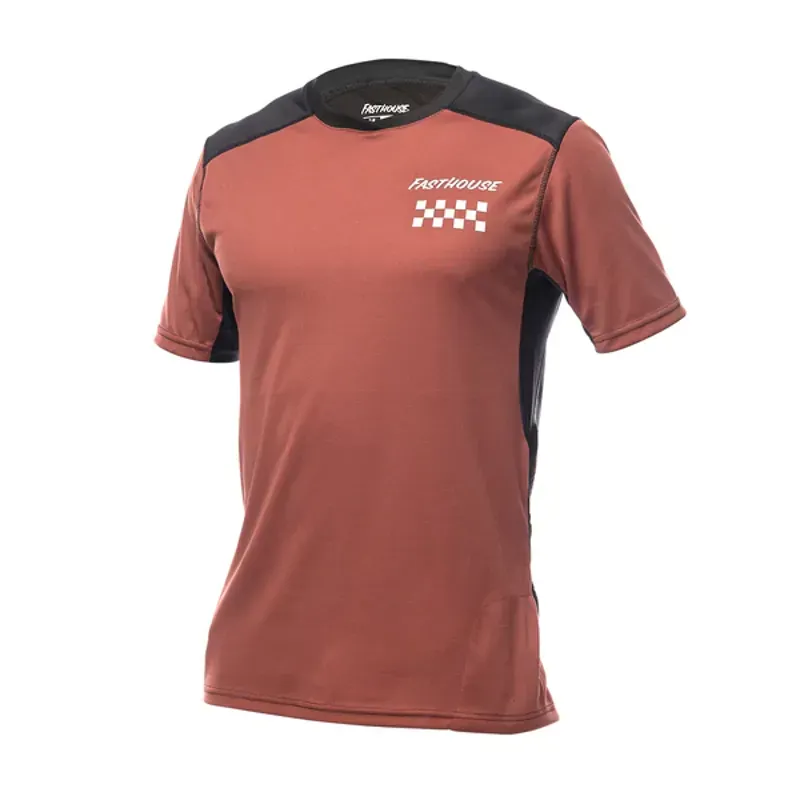 2022 Fasthouse Alloy Rally Short Sleeve Jersey in Clay/Black