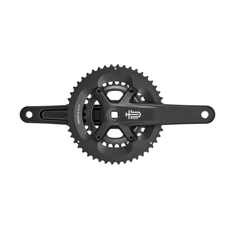 Microshift Sword 2x Crankset in Black-1