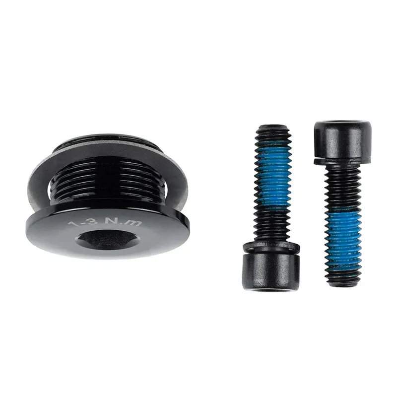 Microshift Sword Crank Preload cap and 2 x Crank bolts in Black