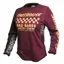 Fasthouse Women's Grindhouse Golden Crew Long Sleeve Jersey in Maroon