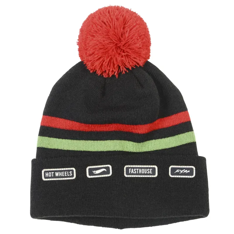 Fasthouse Express Hot Wheels Pom Beanie in Black