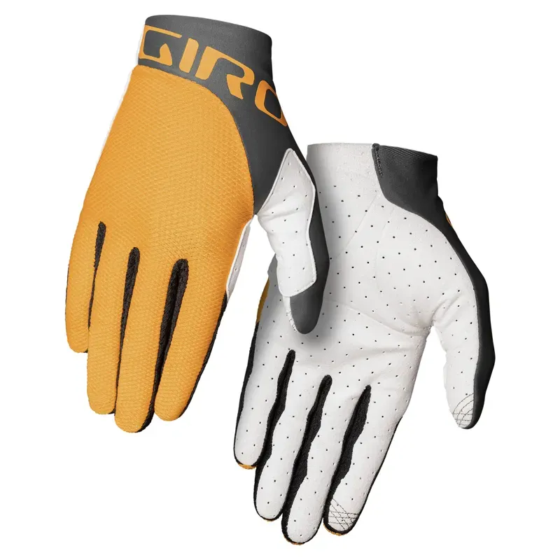 Orange store cycling gloves