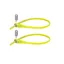 Hiplok Z-Lok Armoured Twin Reuseable Ties in Lime