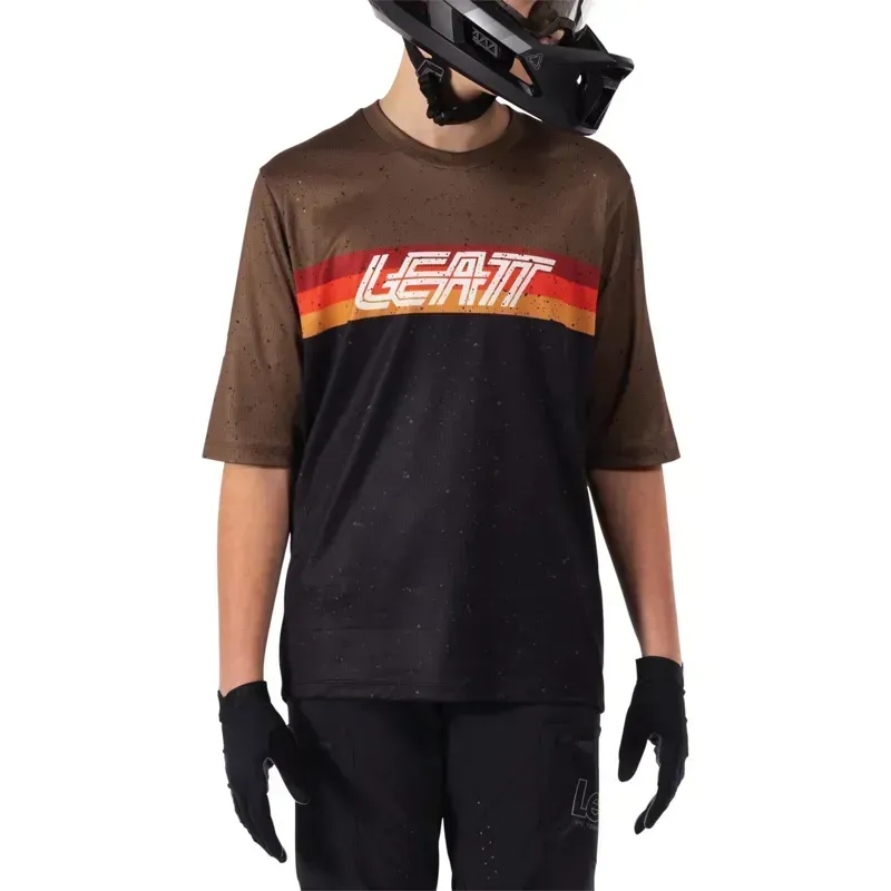 Leatt Junior Enduro 3.0 MTB Jersey in Black-2