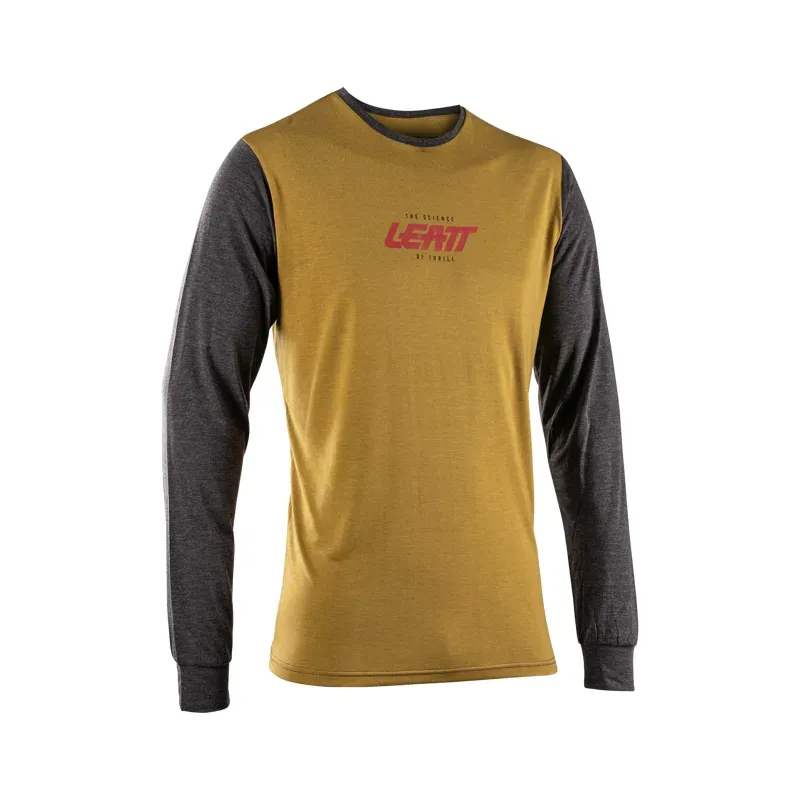 Leatt Long Sleeve Shirt Tech in Brass Brown