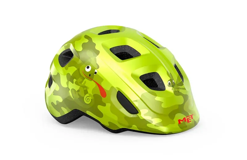 MET Hooray Kid's Helmet in Lime Green Chamaleon