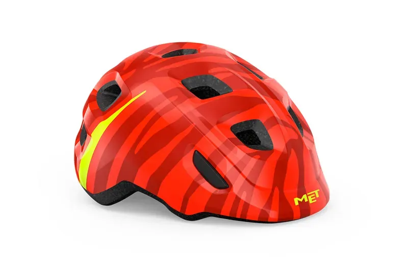 MET Hooray Kid's Helmet in Red Zebra