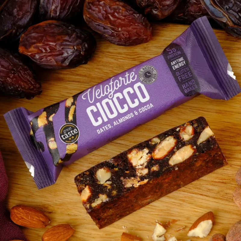 Veloforte Energy Bar Ciocco 1 x 62g Bar - Dates Almonds Cocoa