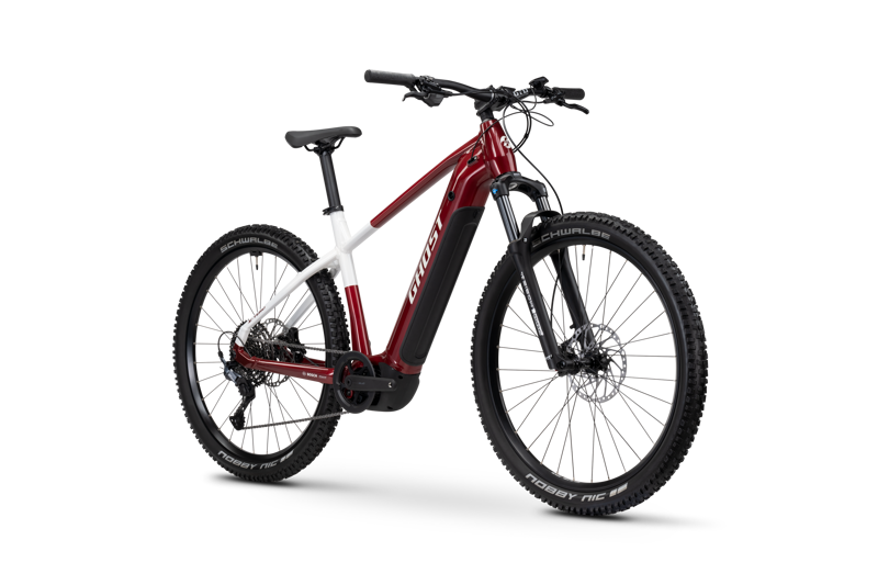 Ghost E-TERU Advanced HIGH E-MTB In Carbon Red/Chilly White - Glossy-1