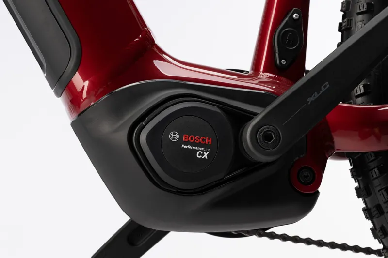 Ghost E-TERU Advanced HIGH E-MTB In Carbon Red/Chilly White - Glossy-5