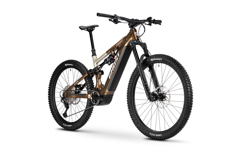 Ghost E-Asx Advanced High E-MTB in Brown Bear/Stone - Glossy-1
