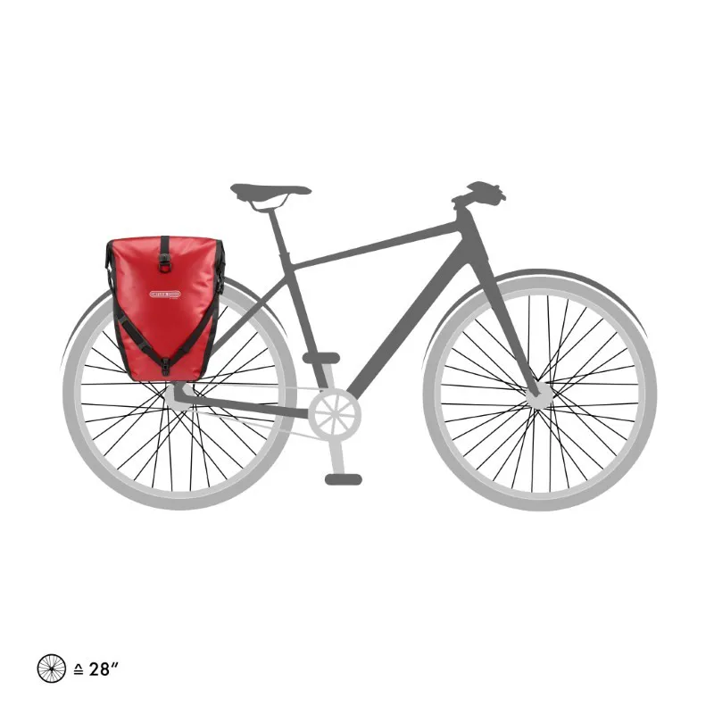 ORTLIEB Back-Roller 40LTR QL2.1 Pannier Bags in Red and Black-2
