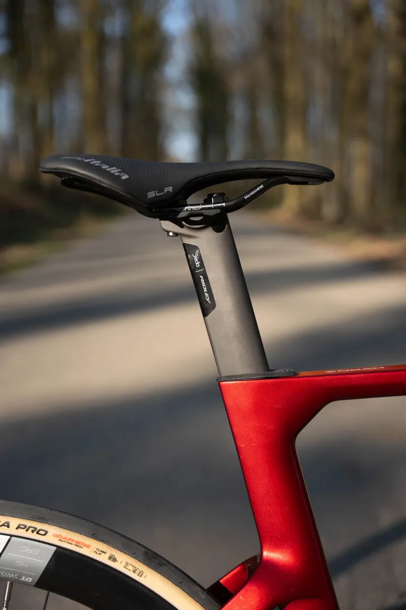 Ridley E-Noah Shimano 105 DI2 - 2x12s in Candy Red Metallic-7