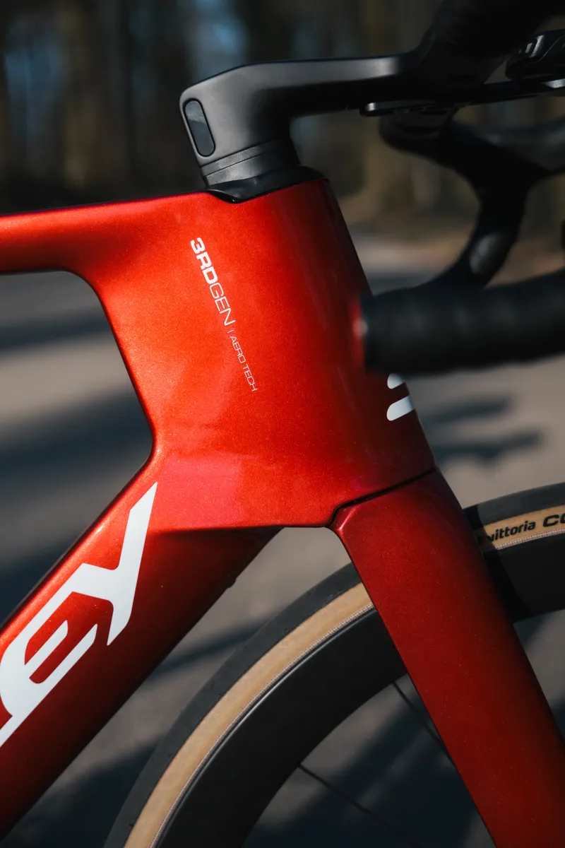 Ridley E-Noah Shimano 105 DI2 - 2x12s in Candy Red Metallic-2