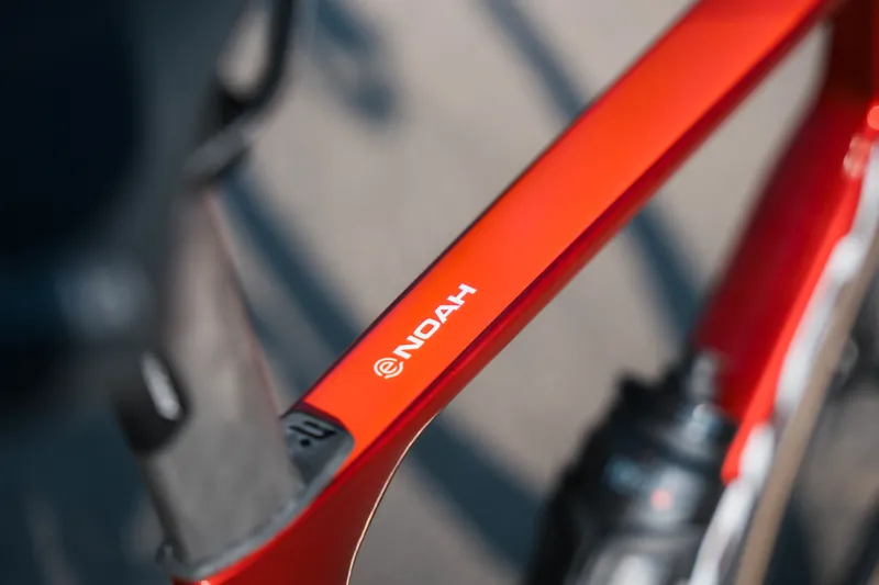 Ridley E-Noah Shimano 105 DI2 - 2x12s in Candy Red Metallic-3