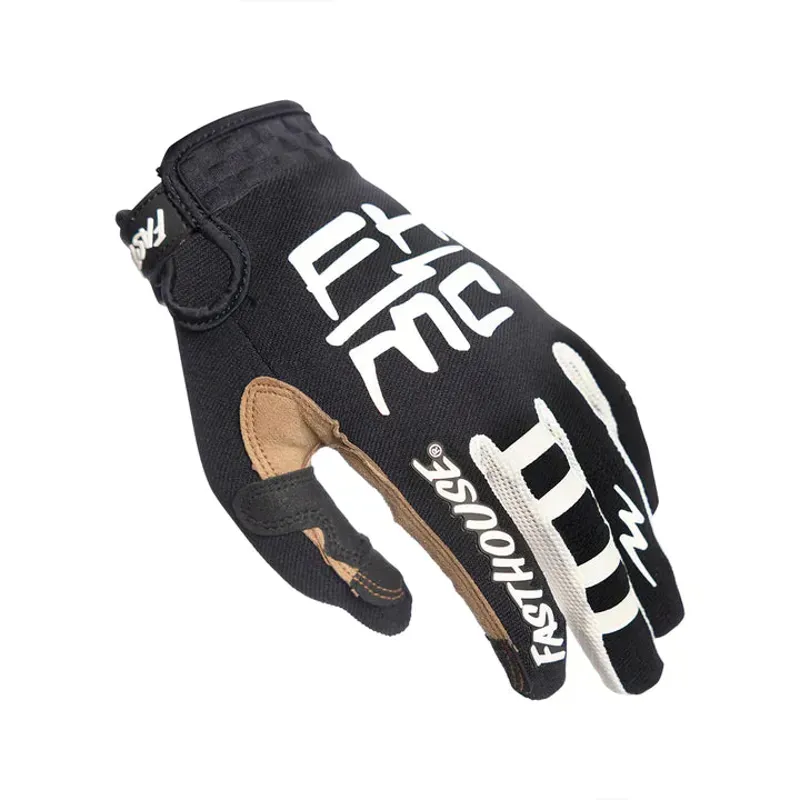 Fasthouse Youth Speed Style Hot Wheels Gloves in White/Black